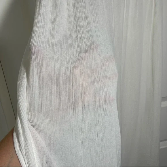 NWT Kona Sol Pull-On Beach Coverup Split-Leg Front-Tie Pants Semi-Sheer Gauze - Picture 5 of 13